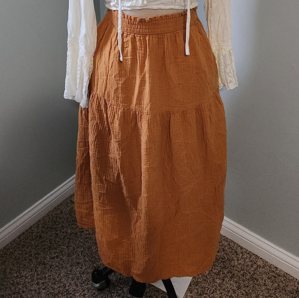 Women's Orange Skirt